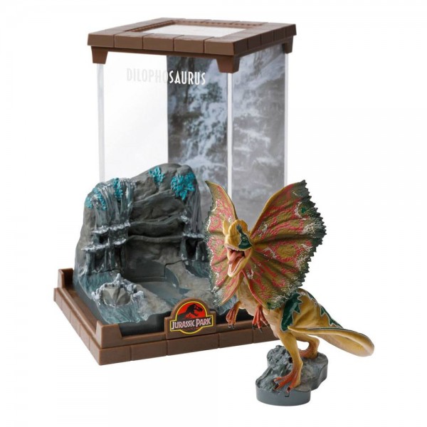 Dilophosaurus - Diorama in PVC della creatura di Jurassic Park (18 cm)